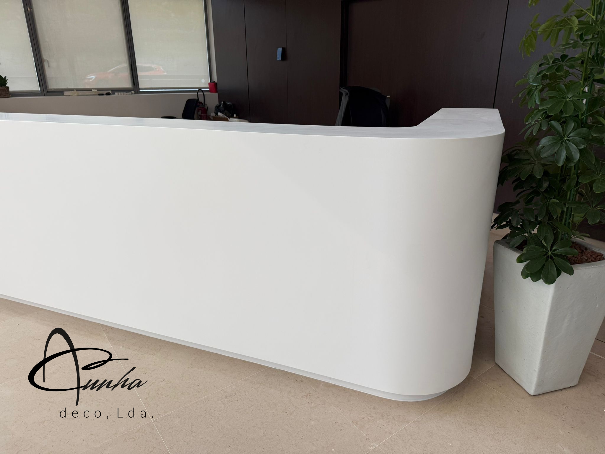 Bureau comptoir reception